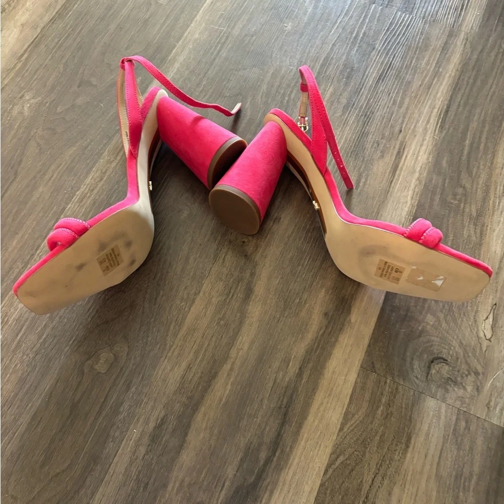 Sam Edelman Womens Kia Heeled Sandal | Dahlia Pink - Picture 4 of 4